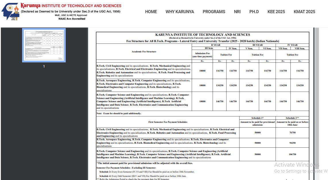 Btech-Lateral-Fee