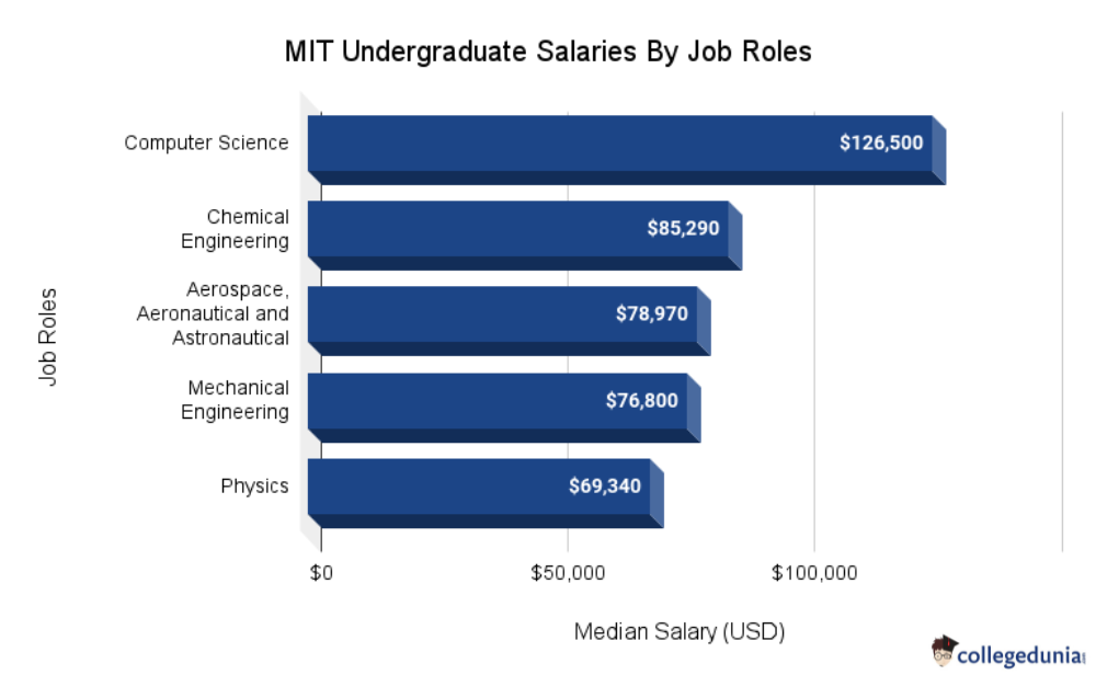 MIT Undergraduate Salaries By Job Roles