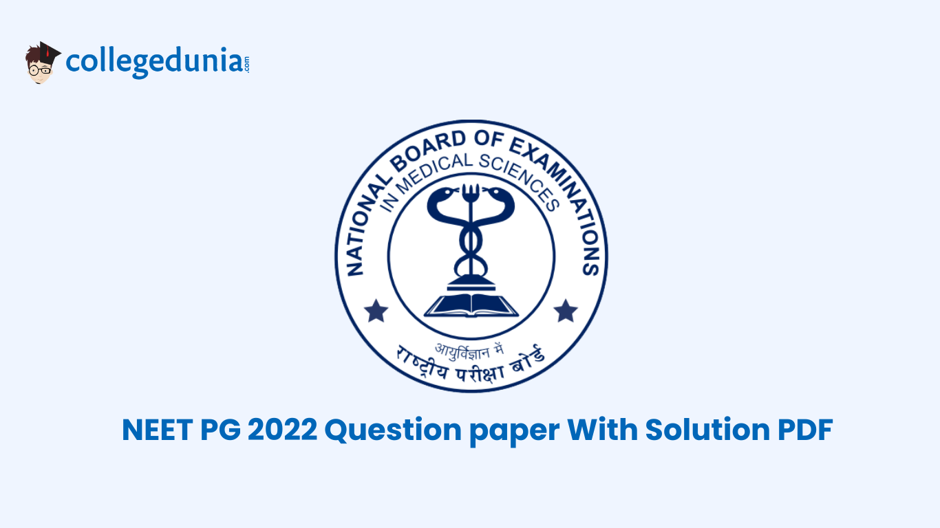 NEET PG 2022 Question paper With Solution PDF