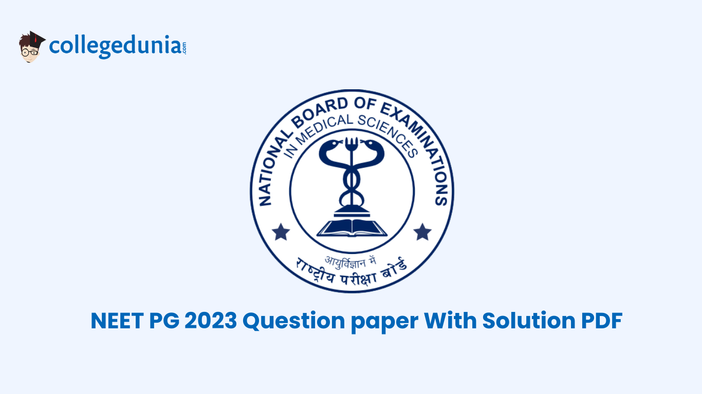 NEET PG 2023 Question Paper With Solution