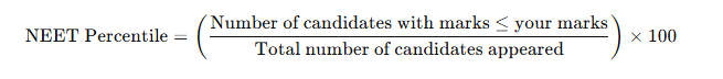 NEET Percentile Calculation