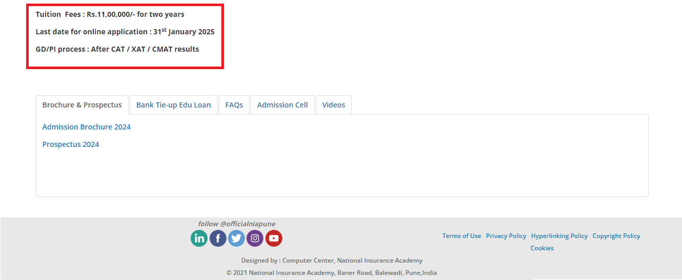 NIA Pune PGDM Admission 2025 Open