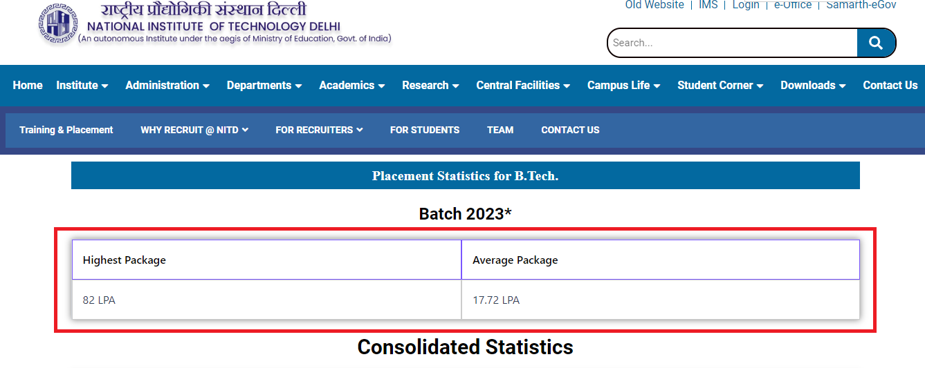 NIT Delhi Concludes B.Tech and M.Tech Placements 2024