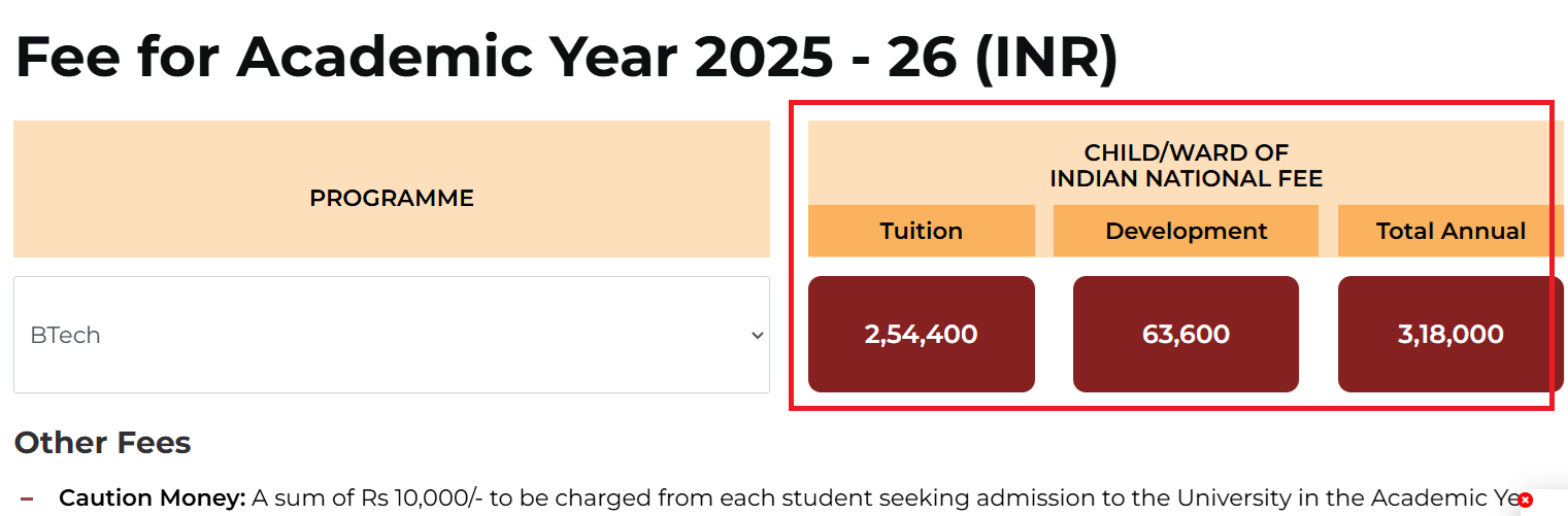 NCU UPDATED FEE STRUCTURE