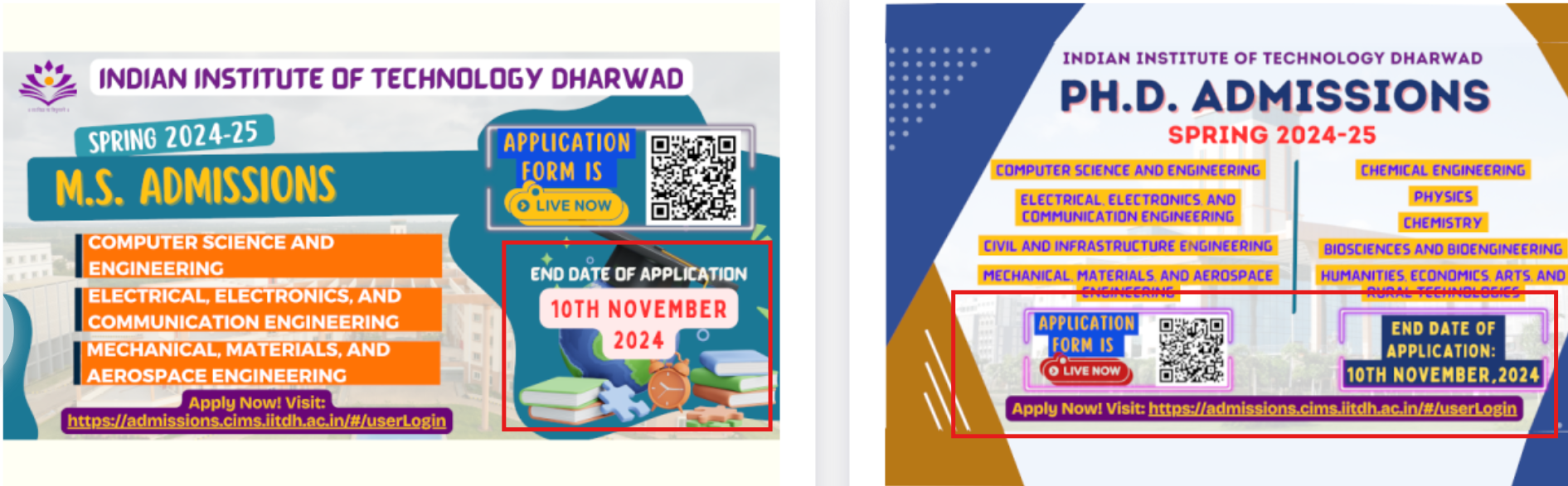 IIT Dharwad PhD and MS admissions