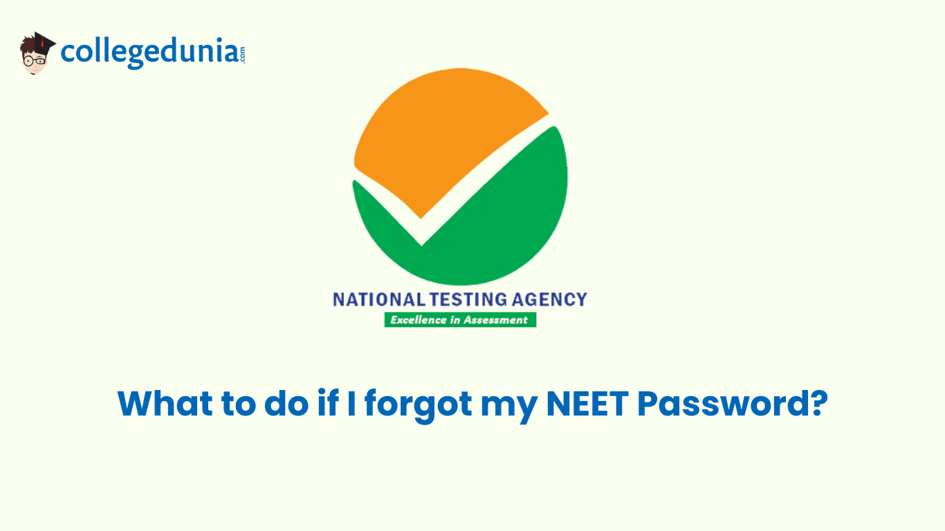 what to do if i forgot my NEET password?