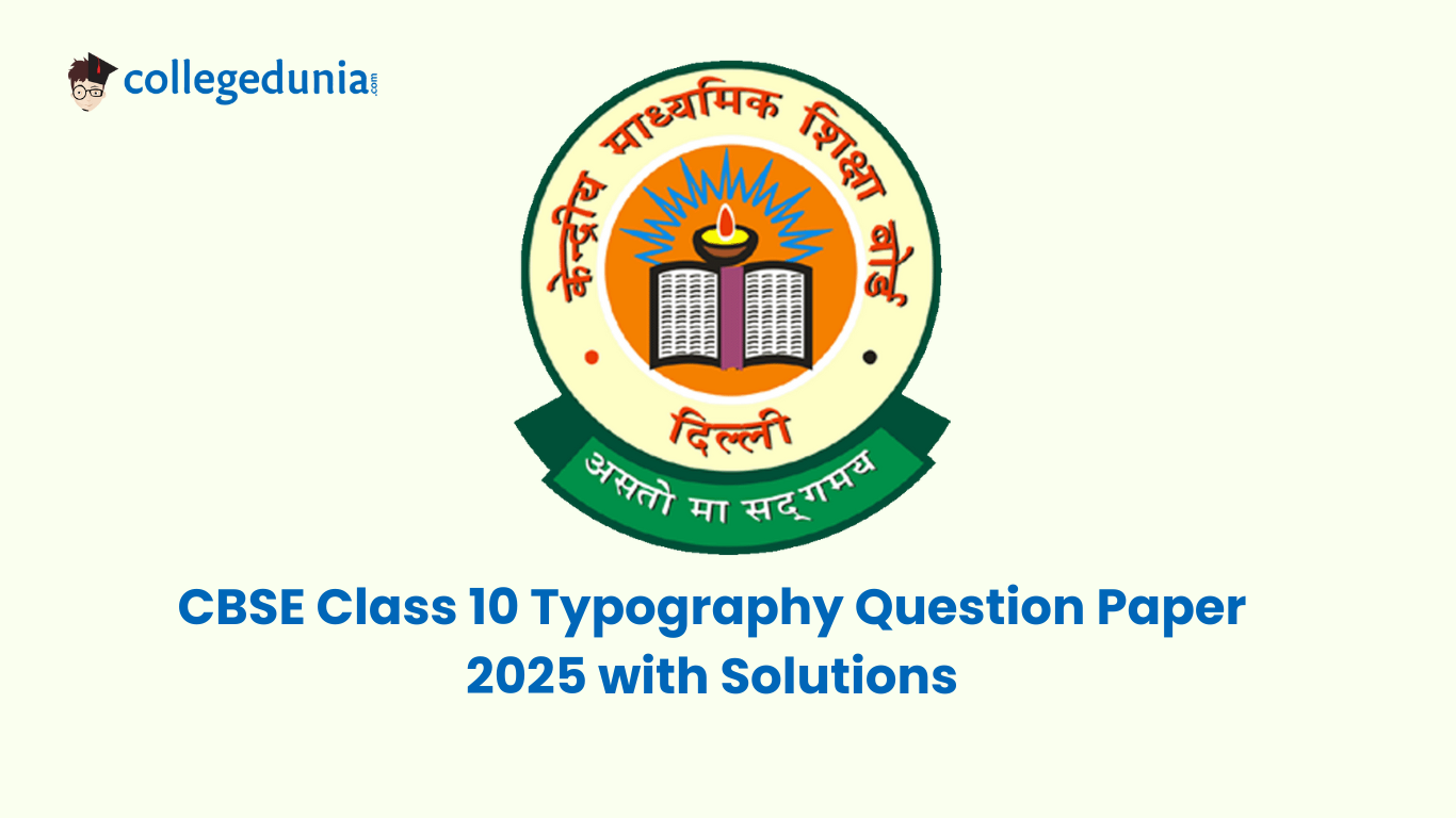 CBSE Class 12 Typography Question Paper