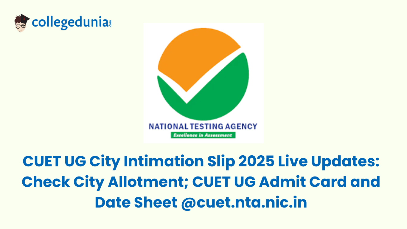 CUET City Intimation Slip