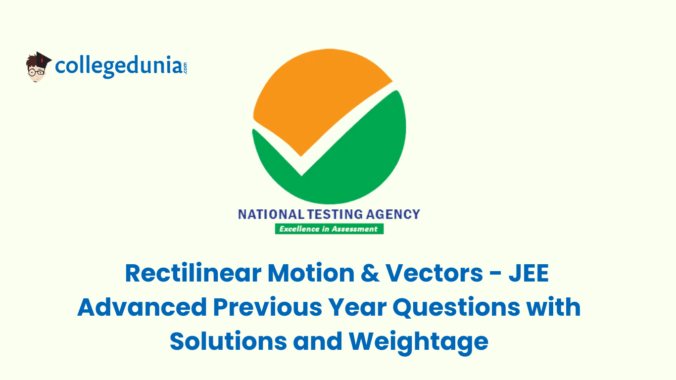 Rectilinear Motion JEE Advanced Previous Year Questions with Solutions and weightage