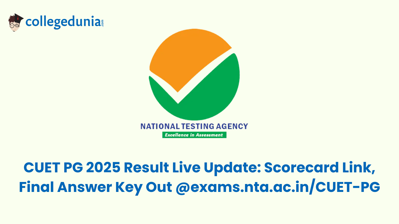 CUET PG Result 2025 Live Updates