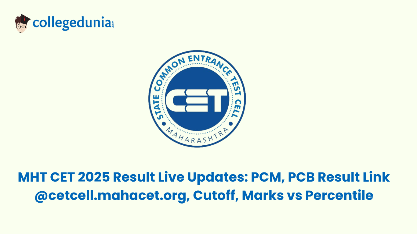 MHT CET 2025 Result Live Updates