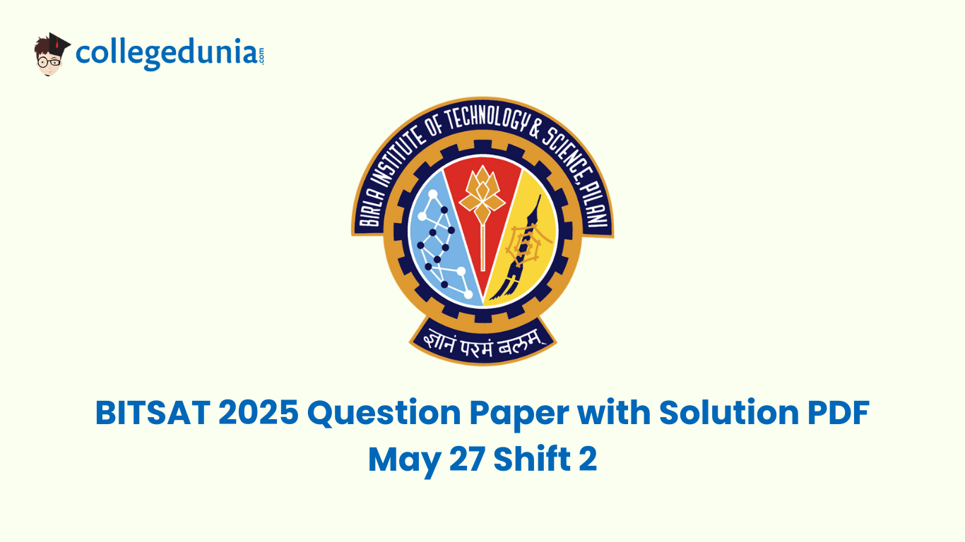 BITSAT Question Paper 2025 