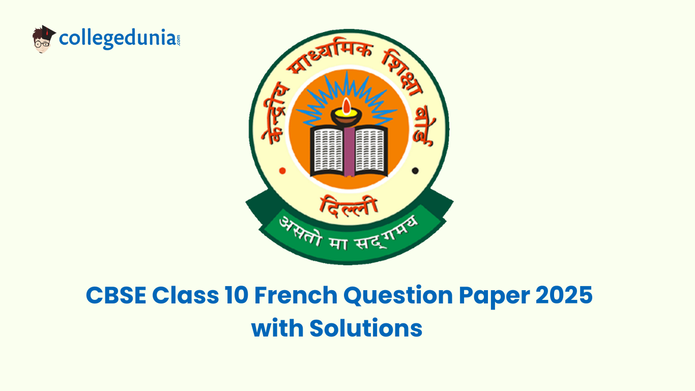 CBSE Class 10 French Question Paper 