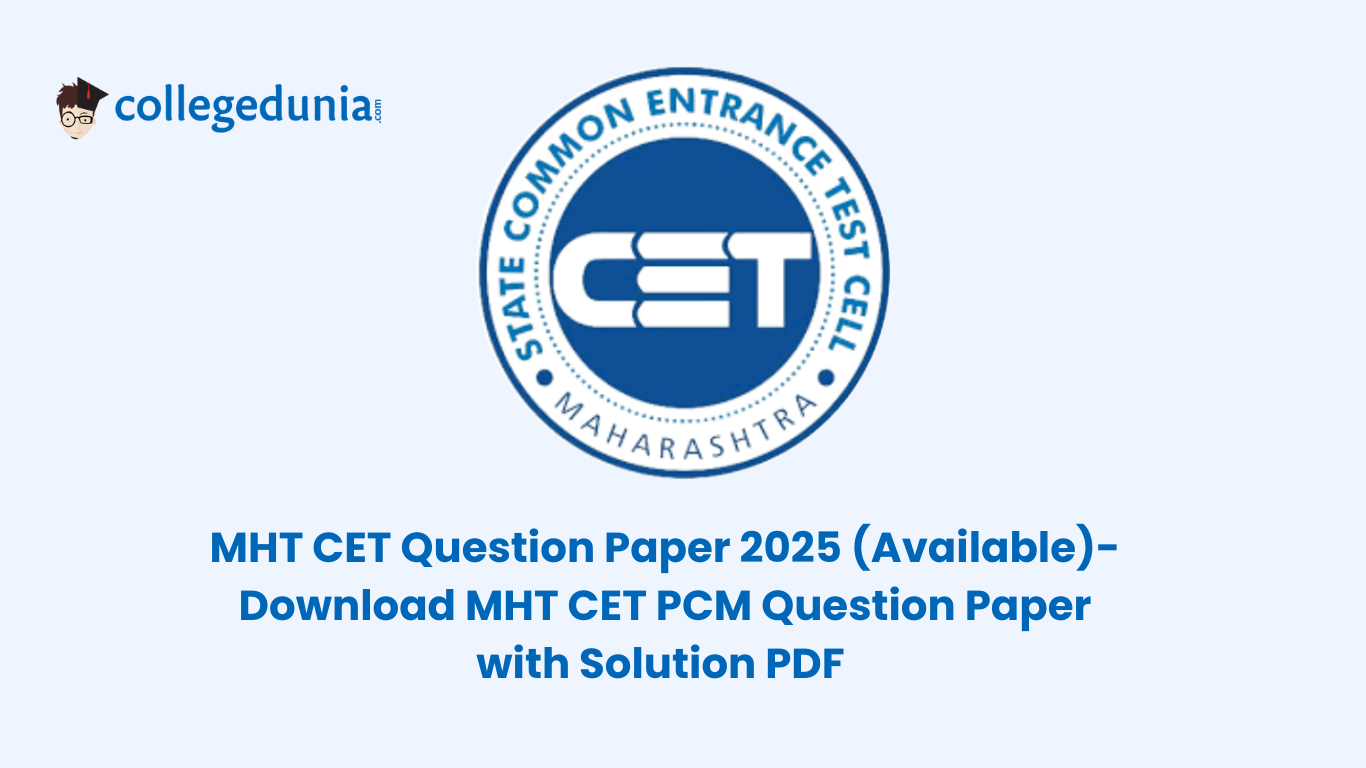 MHT CET 2025 Question Paper