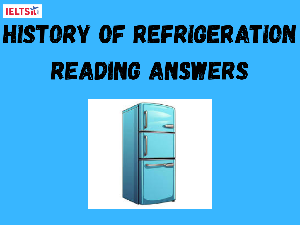 History of Refrigeration reading Answers