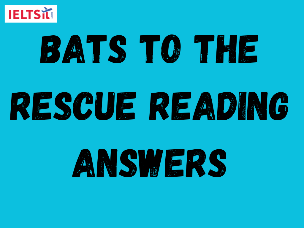 Bats To The Rescue