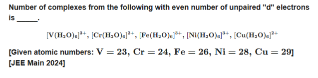 Q10. Chemical Bonding JEE Main