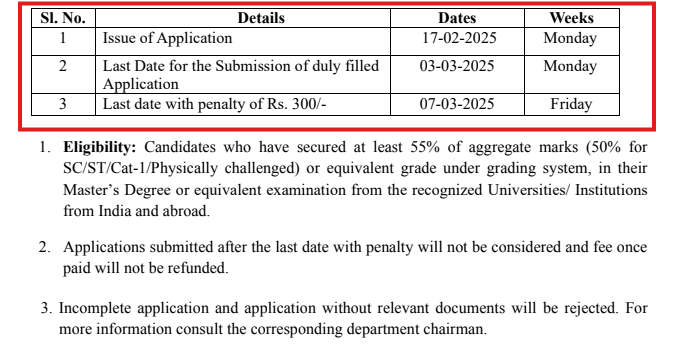 RCUB PhD Admissions 2024-25 Open