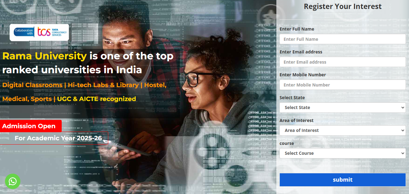 Rama University Admission 2025