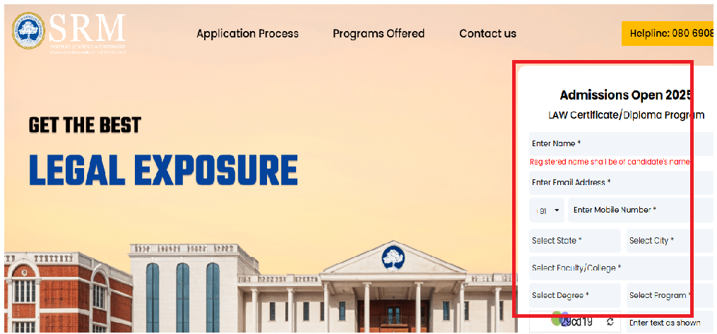SRM University admissions 2025