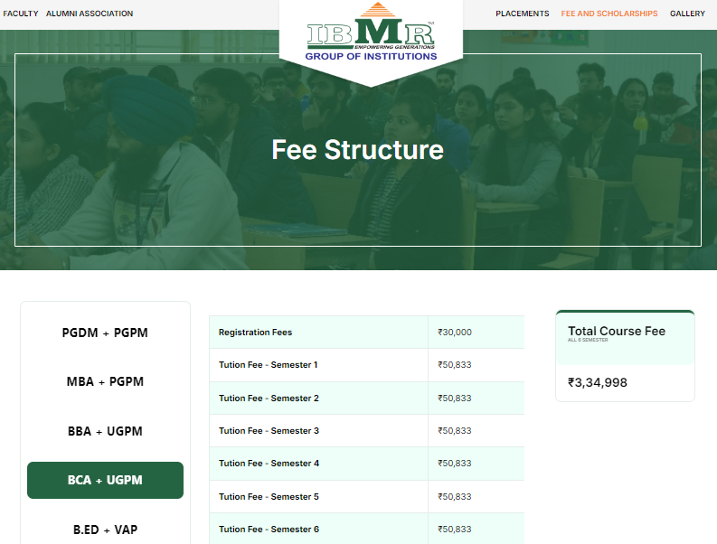 Fee Structure