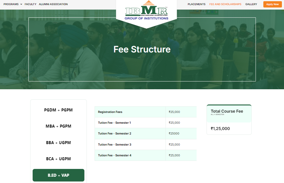 Fee Structure