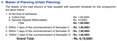 Fee Structure