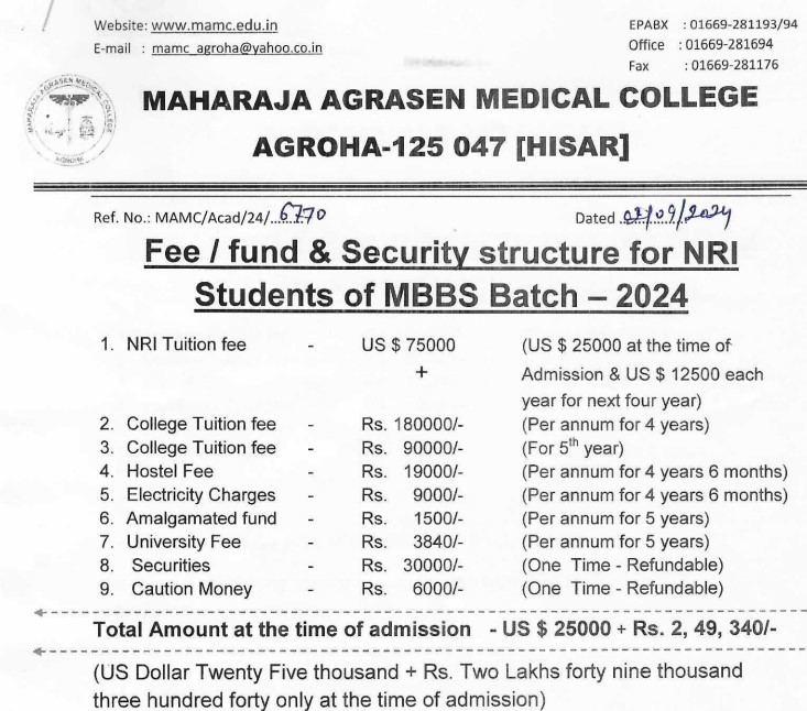 fees