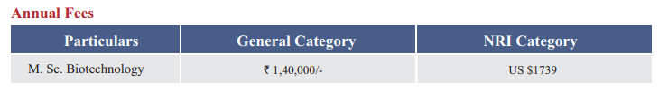 DY Patil Vidyapeeth Fee for M.Sc Biotechnology