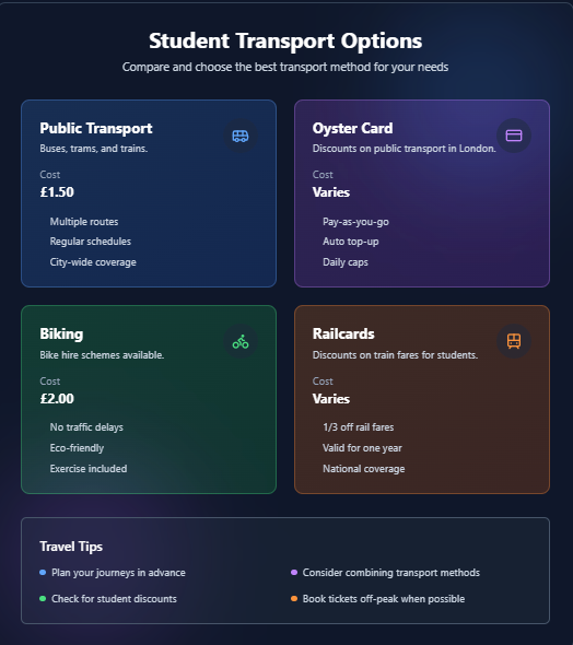 Student transport options