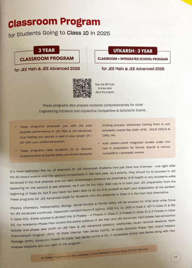 FIITJEE Class x Details