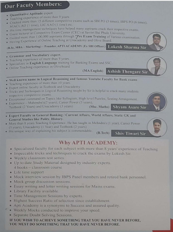 Why to join APTI Academy