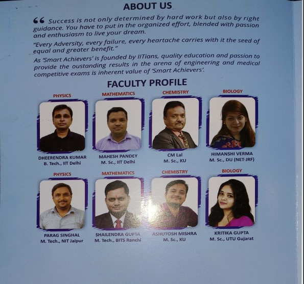 Smart Achievers Faculty Overview