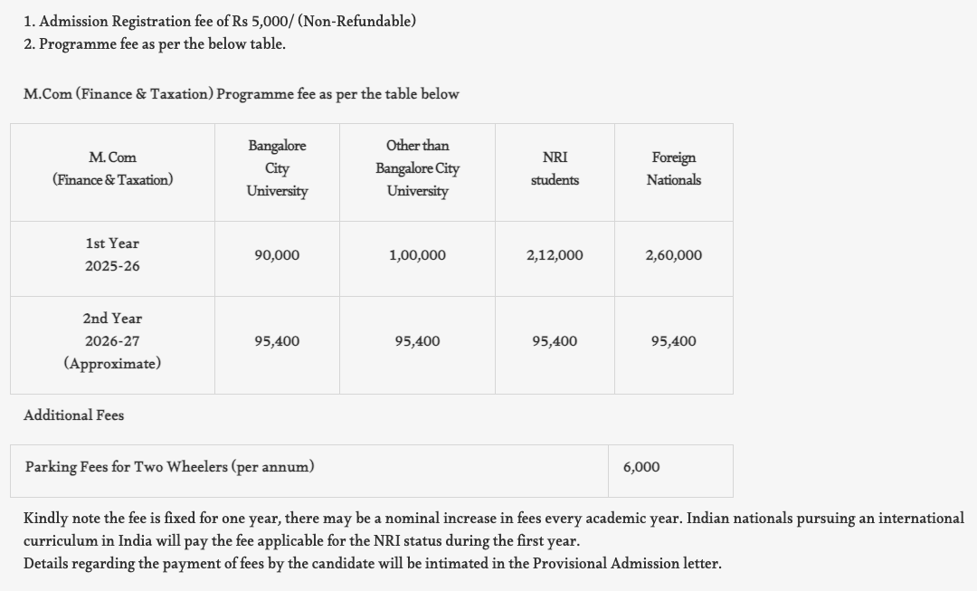 SJCC Fees