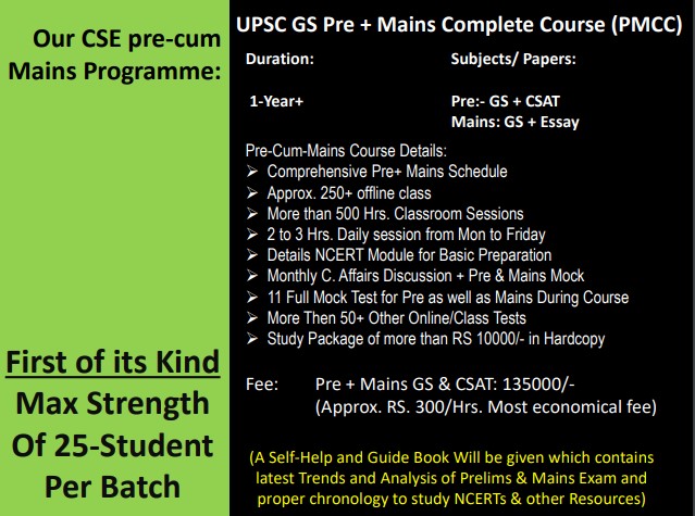 UPSC 15 Months Course Overview