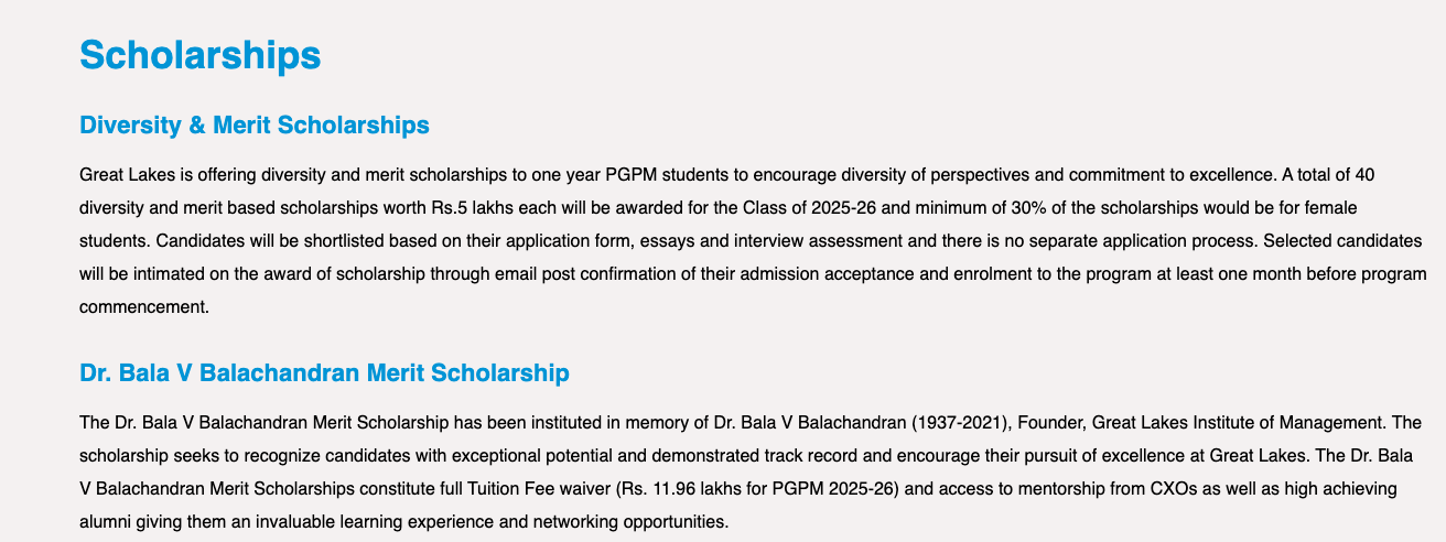 GLIM Scholarship