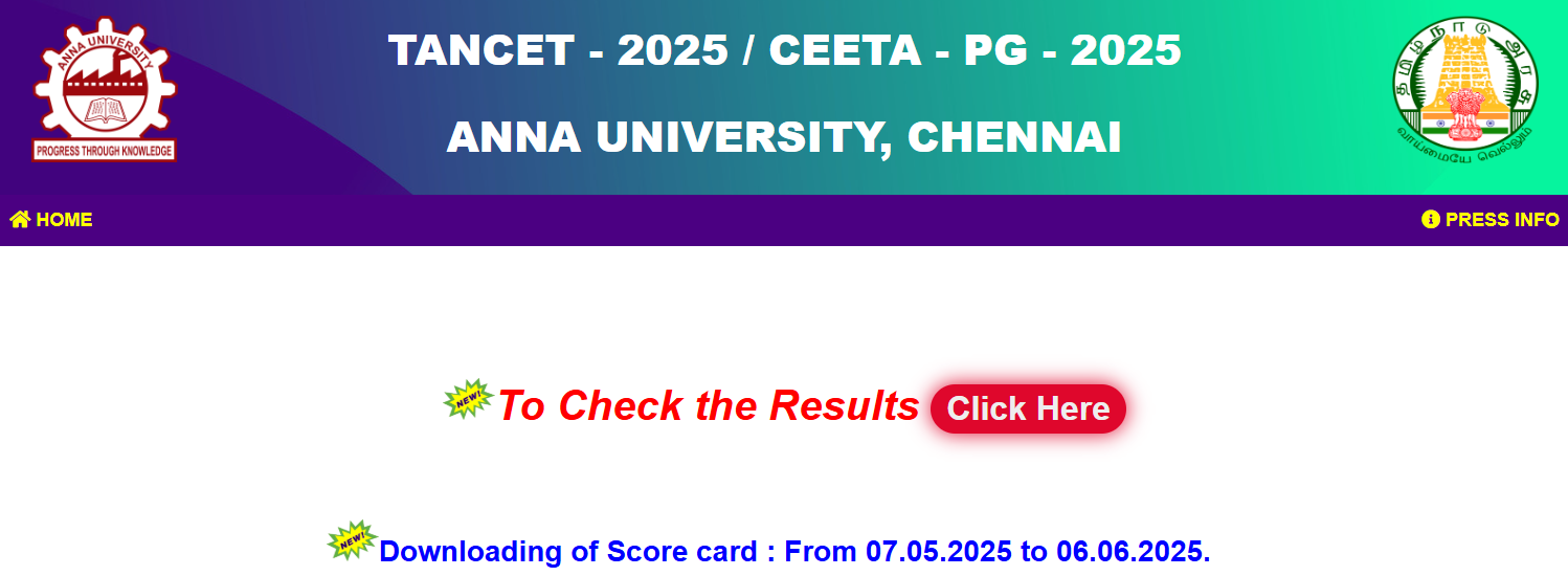 TANCET result 2025