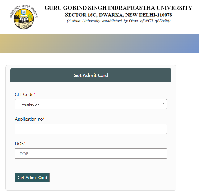 IPU CET 2025 admit card