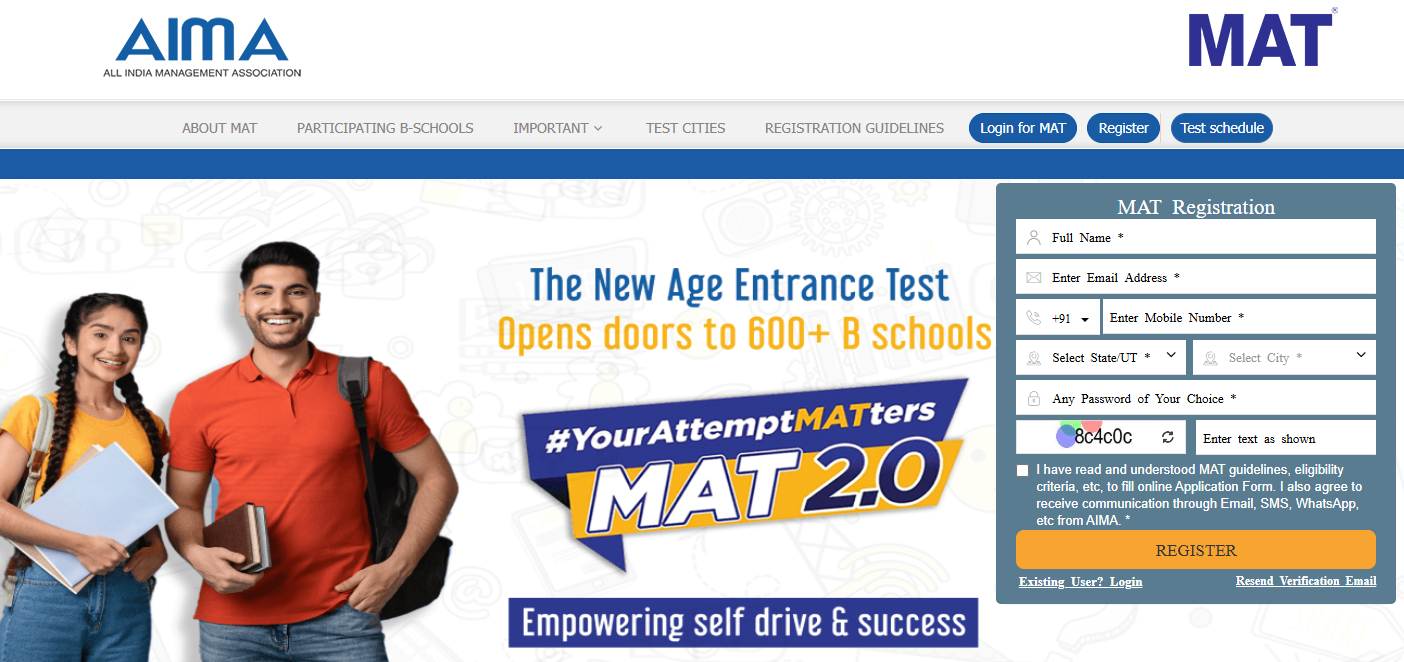 MAT 2025 Registration