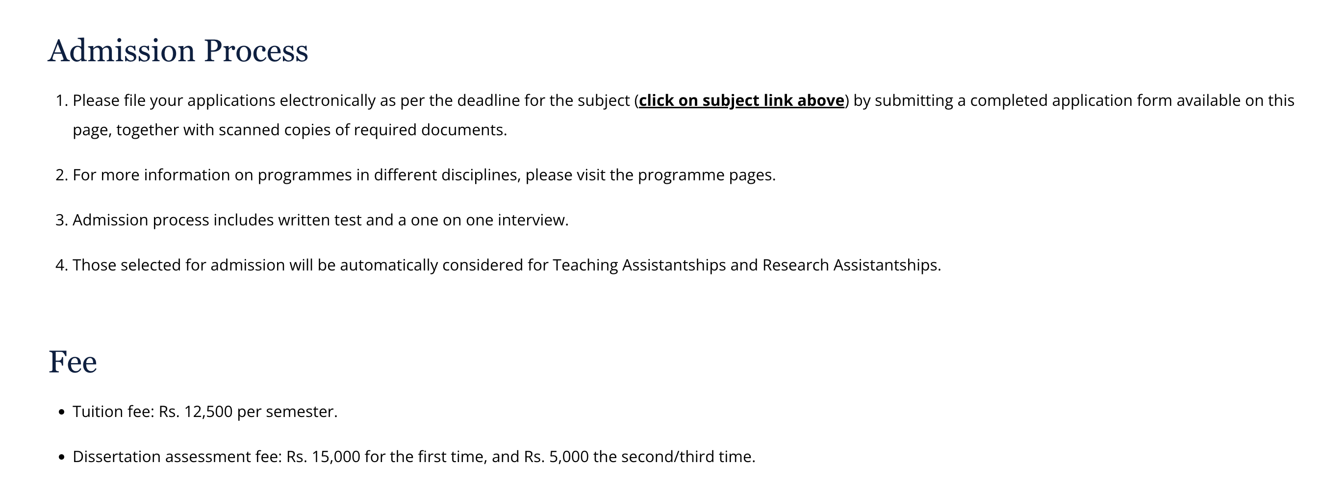 Ashoka University Phd fees