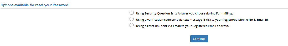 forgot CUET password