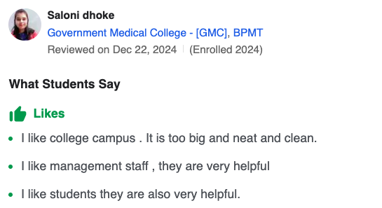GMC Nagpur Student Review