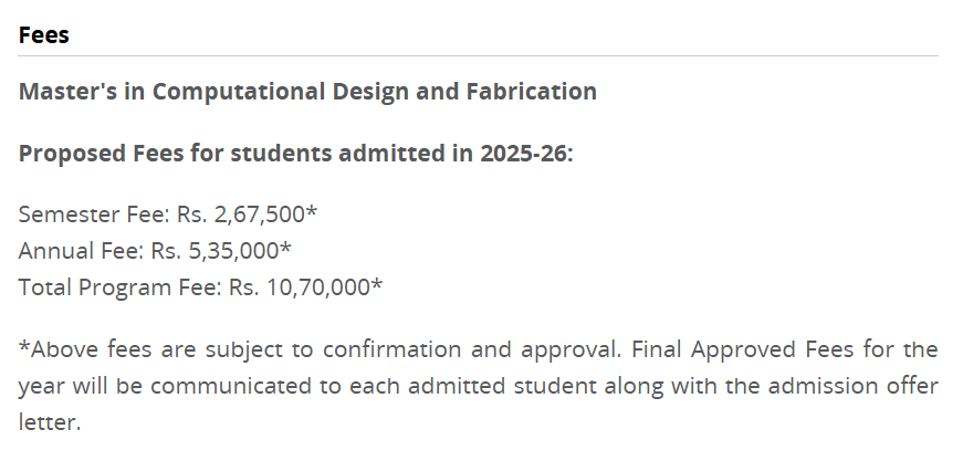 CEPT University M.Des