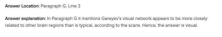 Timur Gareyev Reading Answers