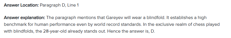 Timur Gareyev Reading Answer