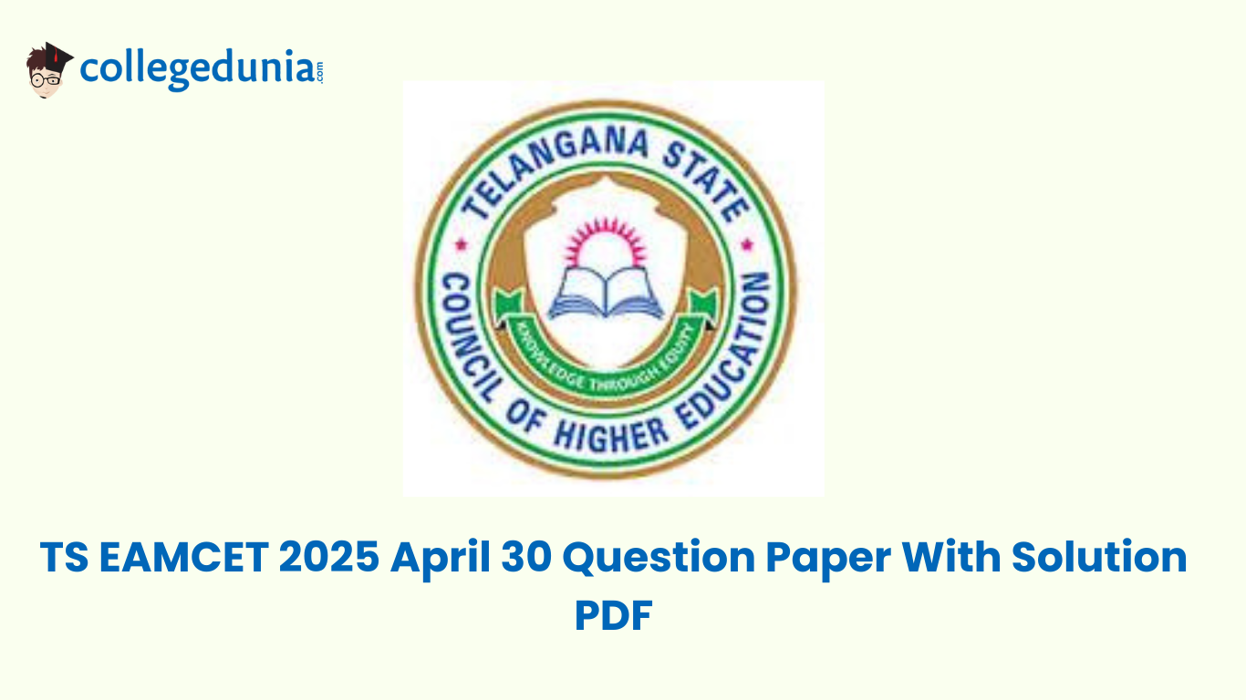 TS EAMCET 2025 April 30 Question Paper With Solution PDF