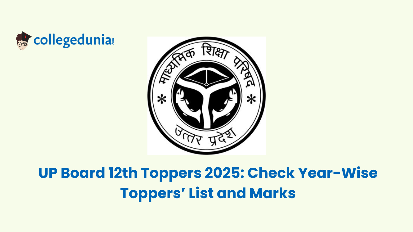 UP Board 12th Toppers 2025 Check Year-Wise Toppers’ List and Marks