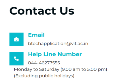 VITEEE Helpline