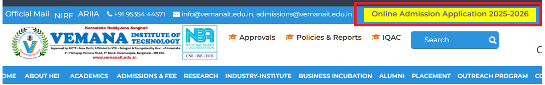VIT Admissions 2025