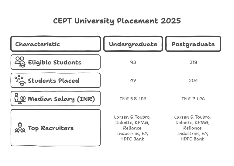 CEPT University Placement 2025